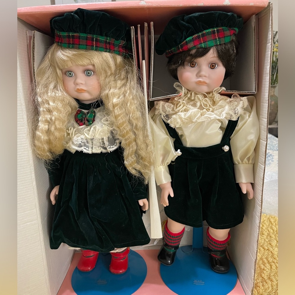 Marian Yu Boy & Girl Dolls—Jeffrey & Laurie